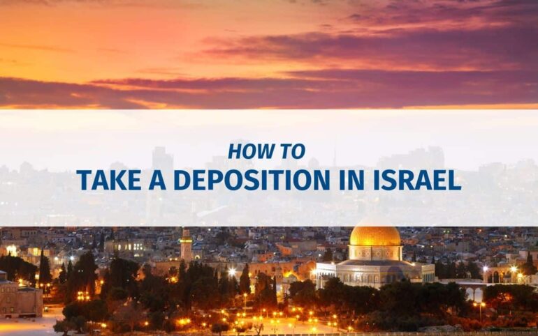 Taking a deposition in Israel